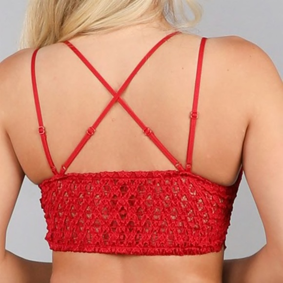 🔥HP!🔥 2️⃣/$50 Chilipepper Crochet Lace Bralette - Picture 3 of 5